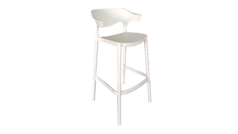 Urban bar chair with back rest