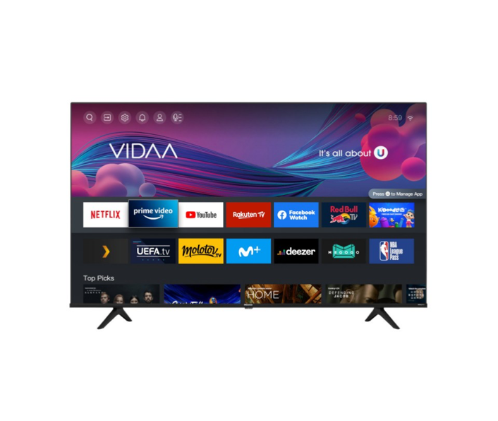 43-inch TV with wall mount