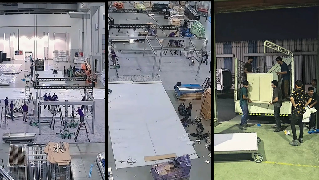 Maeander exhibition stand production and installation work in the UAE