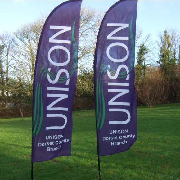 Curved top flag bracket and base rental in Dubai