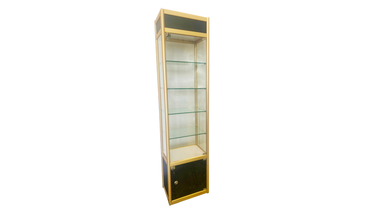 Small glass display counter